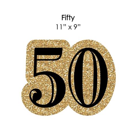 Adult 50th Birthday Gold Lawn Decorations Outdoor Birthday Etsy
