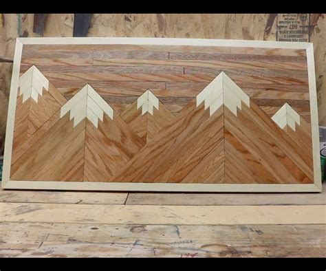 Wood Mountain Wall Decor 7 Steps With Pictures