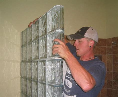 These sections are put together with vinyl call for more information: Colored & Frosted Glass Blocks: Nationwide Supply ...