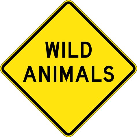 Wild Animals Road Signs Uss