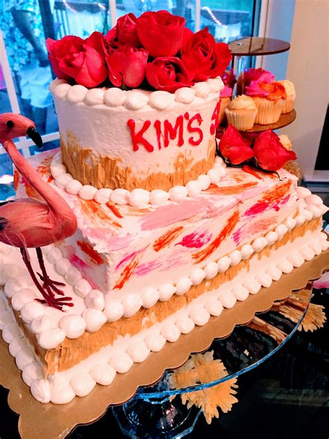 * approximately 600 g (21 oz) of sifted icing sugar (confectioner or powdered sugar) * few drops of flavoring (to taste) * red gel food coloring. Flamingo cake (With images) | Flamingo cake, Cake, Desserts