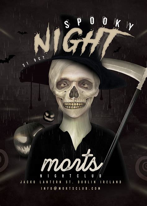 spooky night club party flyer by n2n44 on deviantart