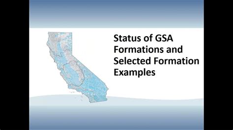 Dwr Sgma Gsa Formation And Notification Webinar With Audio