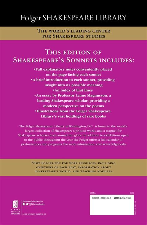 Shakespeares Sonnets Book By William Shakespeare Dr Barbara A