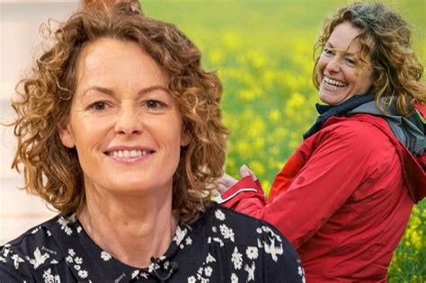 countryfile s kate humble strips naked for freezing cold lake dip and captures it all on film