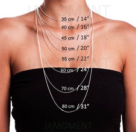 Choosing The Right Necklace Length Necklace Lengths Etsy
