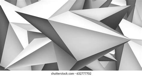 Volume Geometric Shape 3d Crystal Background Stock Vector Royalty Free