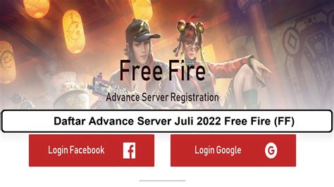 Daftar Advance Server Juli 2022 Free Fire Ff Esportsku