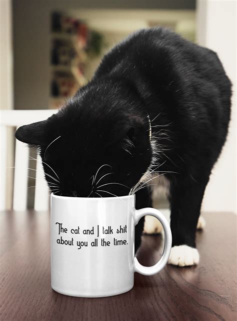 Cat Coffee Cup Funny Cat Mug Funny Quotes Mug Cat Lover Etsy Israel