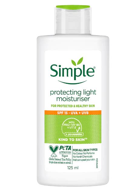 Simple Kind To Skin Protecting Light Moisturiser With Spf15 125ml