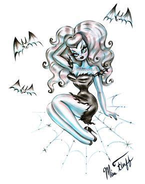 Vampire Glamour Doll On A Spider Web Just Released As A Print In My