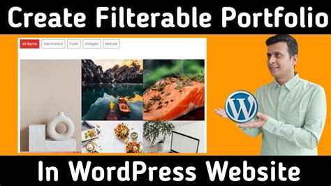 How To Create A Filterable Portfolio In Wordpress Youtube