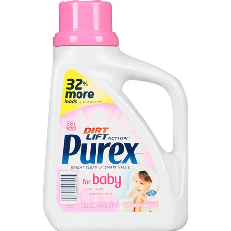 Purex Baby Liquid Laundry Detergent 50 Oz33 Loads Pack Of 2 Buy