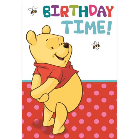 Winnie The Pooh Birthday Personalised Winnie The Pooh Birthday Card