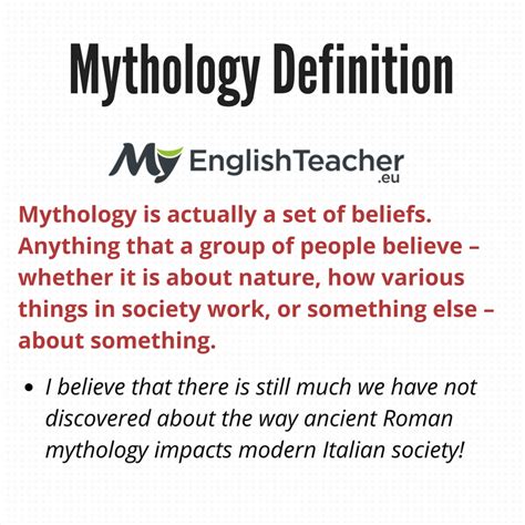Mythology Definition - MyEnglishTeacher.eu