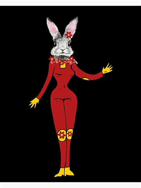 Bunny Human Female Hybrid Poster By Mirandaivory Redbubble