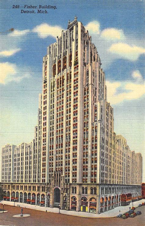 Fisher Building Detroit Mi Iconic Buildings Skyscraper Architecture