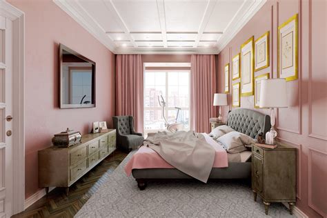 Pink Two Colour Combination For Bedroom Walls Pink Wall Colour