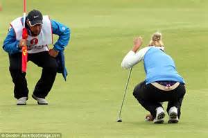 Carly Booth Flashes Underwear At Womens British Open After Espn Body
