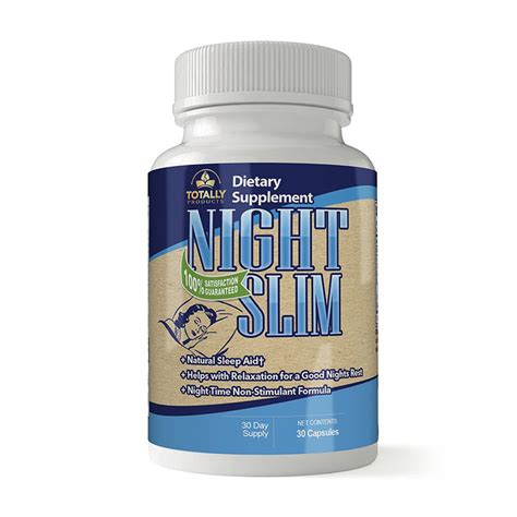 Night Slim All Natural Sleep Aid 30 Non Habit Forming Capsules