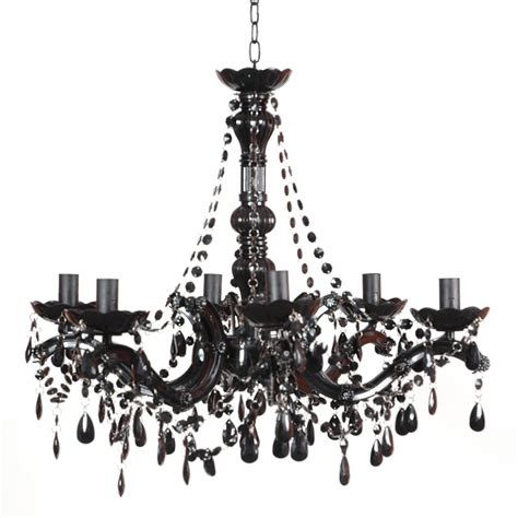 For added versatility, this chandelier hangs from a length of adjustable height downrod. Black Chandelier - a Charming Way to Light Your World ...