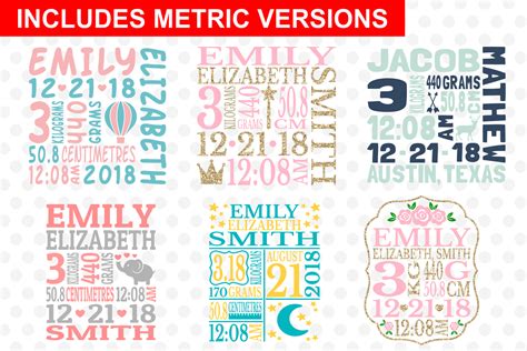 1402 Baby Birth Announcement Svg Free Free Svg Cut Files Svgfly