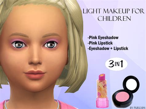 Light Makeup For Children By Puresim At Tsr Sims 4 Updates