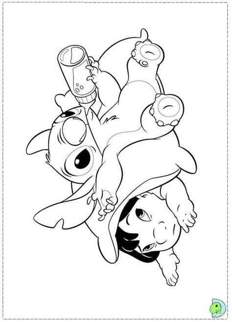 My point that first and foremost, coloring in is a fun. Lilo and Stitch coloring page- DinoKids.org