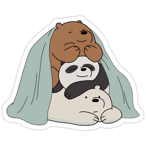 #webarebearsmovie viber stickers are now available in the philippines and vietnam and they're perfect for any movie night with friends, family and fur. "Wir nackten Bären" Sticker von sherlocked1895 | Redbubble