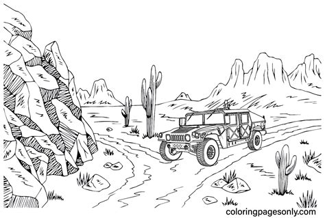 Hummer Hmmwy M Coloring Page Free Printable Coloring Pages