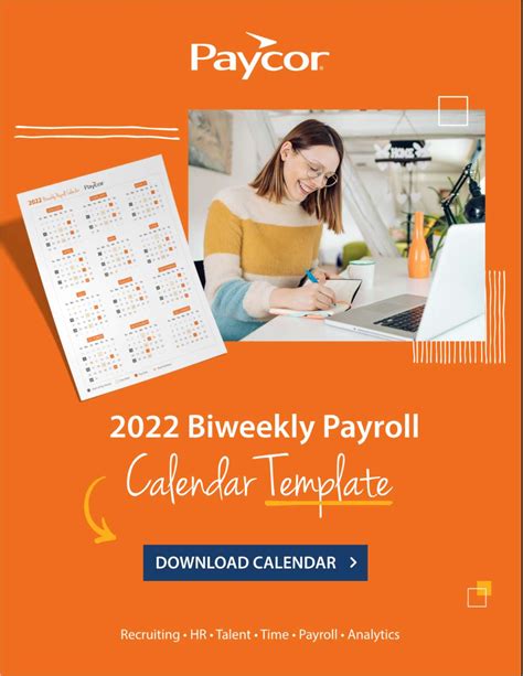 2022 Biweekly Payroll Calendar Template Free Paycor Inc Template