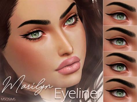 4 Swatches Found In Tsr Category Sims 4 Female Eyeliner Sims 4 Cc