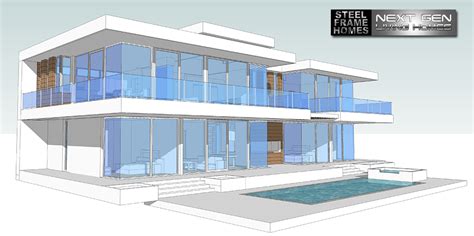 Two Story Modern Glass Home Design Next Generation