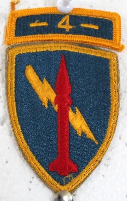 Us Army Fourth 4th Missile Command Patch Insignia Badge Full Colored