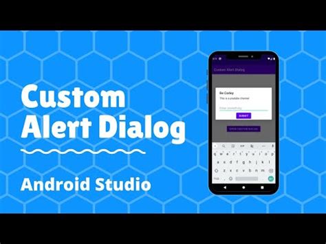 How To Create Custom Alert Dialog In Android Studio Youtube