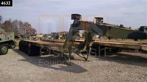 M747 60 Ton Lowboy Trailer T 1100 36 Oshkosh Equipment