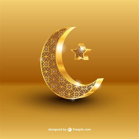 Free Vector Crescent Moon Ramadan
