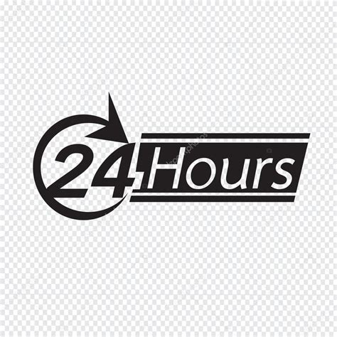 24 Hours Logo Png Hd Open 24 Hours Vectors Illustrations For Free