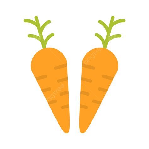 Carrots Flat Icon Vector Carrots Food Healthy Png And Vector With
