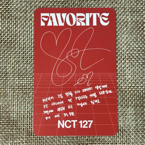Nct Taeyong Favorite Repackage Kihno Tragic Official Photocard New Gft Ebay