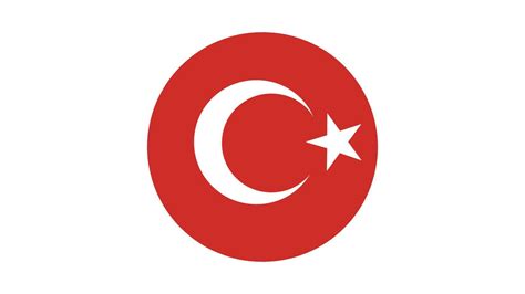 Turkey Flag Circle Vector Image And Icon 7686668 Vector Art At Vecteezy