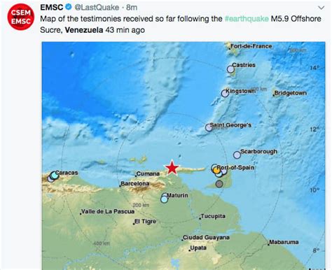 Venezuela Earthquake Live Updates Historic Megaquake Tremors Felt In Trinidad World News