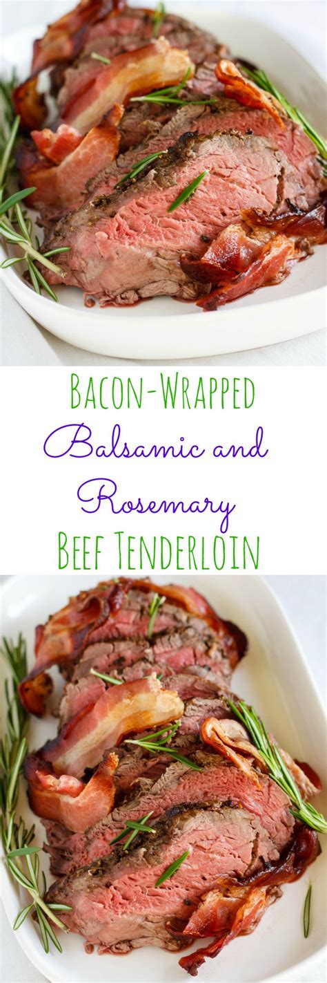 This recipe brings out its natural goodness by salting ahead to concentrate flavors, searing to develop a rich crust, and glazing with ingredients that add. Balsamic and Rosemary Beef Tenderloin | Recipe | Easter dinner recipes, Easy beef tenderloin ...