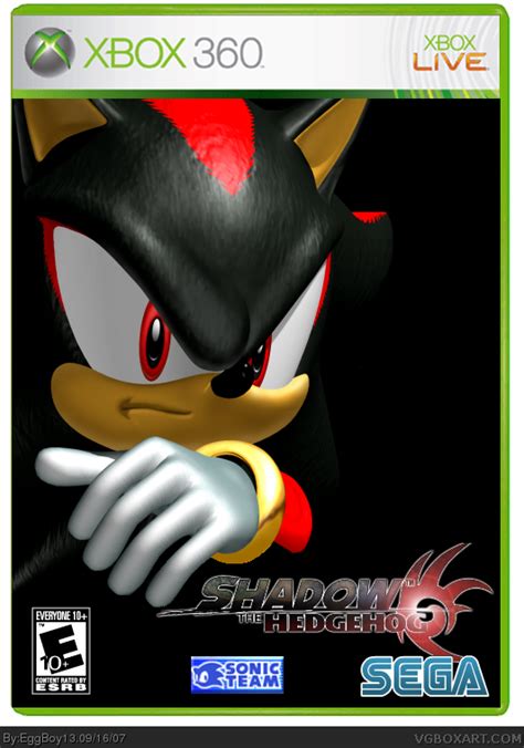Shadow The Hedgehog Xbox 360 Box Art Cover By Eggboy13