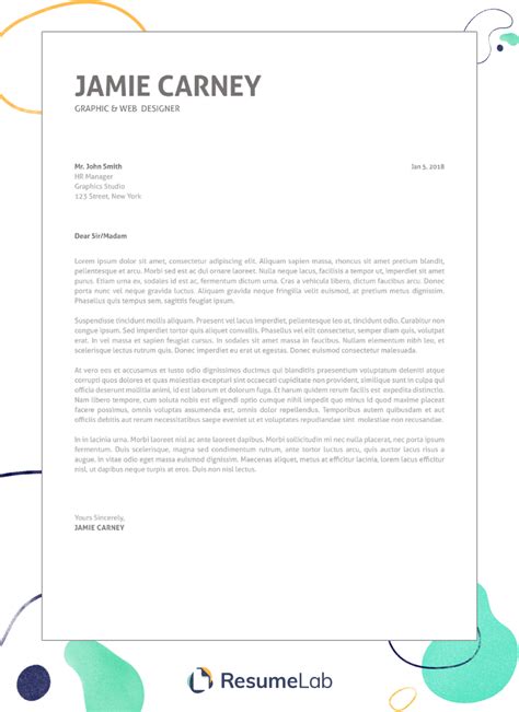 Cover Letter Example Word