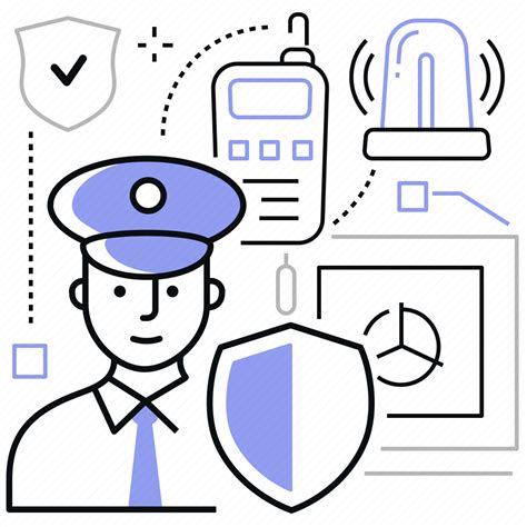 Police Protection Guard Security Officer Icon Download On Iconfinder