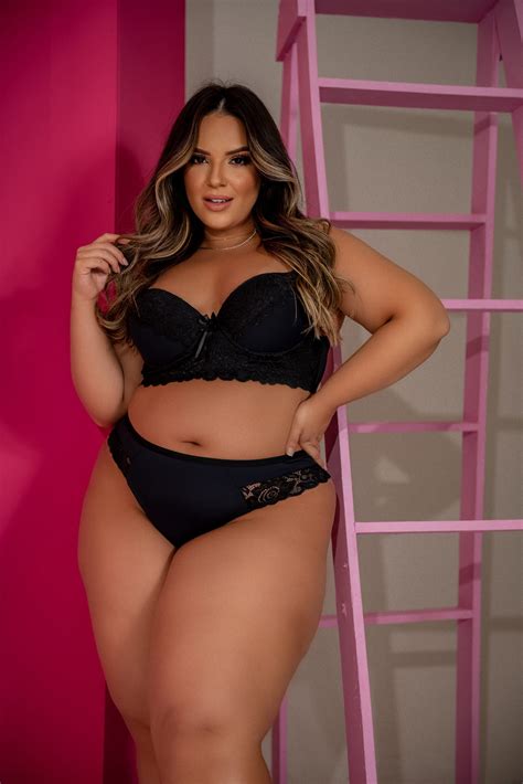 Conjunto Lingerie Plus Size Apaixonante Dygirl Catálogo Online