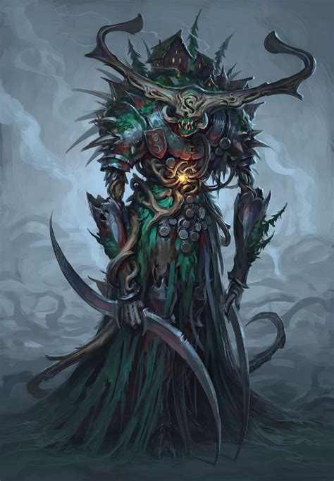 Artstation Swamp Demon Denis Zhbankov Demon Dark Fantasy Art