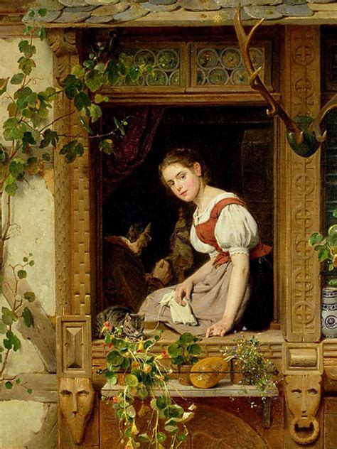 August Friedrich Siegert 18201883 German Painter Charming