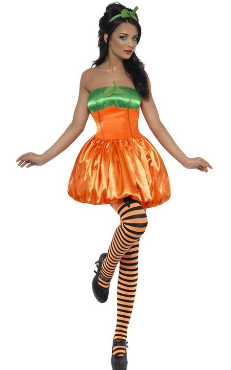 Sexy Pumpkin Halloween Costume Womens Orange Pumpkin Costume